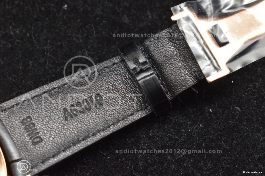 RG 1018 1:1 A52610 Calendar Best Portugieser 5033 Strap on White Black Leather APSF Clone BestValue Perpetual Dial Edition 0912